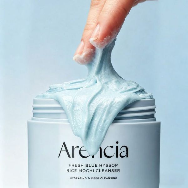 Зволожувальна паста для вмивання з екстрактом рису &ndash; Arencia Fresh Blue Hyssop Rice Mochi Cleanser, 120 g 2430 фото