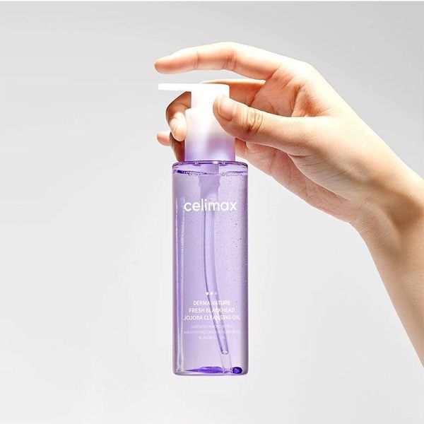 Гідрофільна олія з олією жожоба проти чорних цяток &ndash; Celimax Derma Nature Fresh Blackhead Jojoba Cleansing Oil, 150 ml 2650 фото