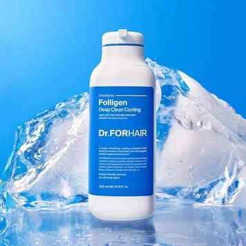 Глибокоочищуючий шампунь з ефектом охолодження &ndash; Dr.FORHAIR Folligen Deep Clean Cooling Shampoo, 300 ml 2935 фото