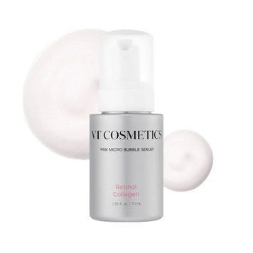 Мікробульбашкова сироватка з ретинолом та колагеном проти зморшок &ndash; VT Cosmetics Retinol Collagen Pink Micro Bubble Serum, 70 ml 4835 фото