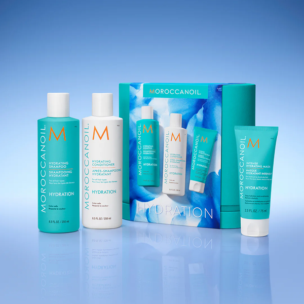 Подарунковий набір для інтенсивного зволоження та живлення волосся &ndash; Moroccanoil Hydration Set, 3 в 1 800872 фото